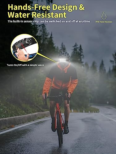 Smiling Shark 3-Pack Rechargeable Headlamp Set 6000K Starlight White Light Motion-Activated