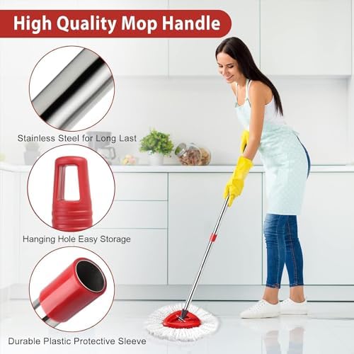 HiBaBy 2 Spin Mop Set Compatible with OCedar Mop