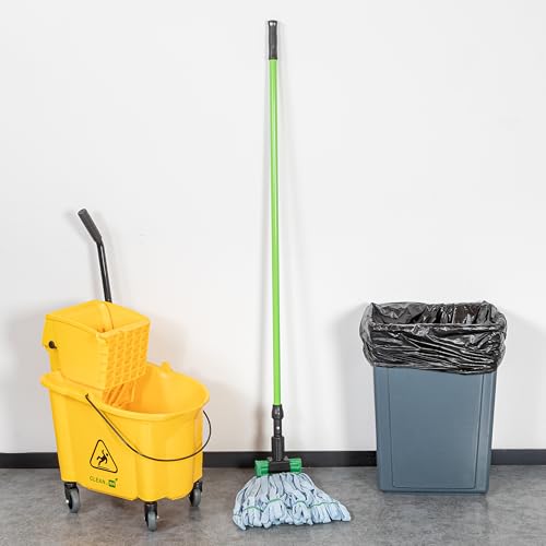 Ergonomic 60-Inch Wet Mop Handle for Professional Use