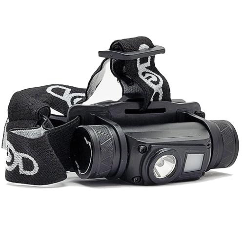 LightUp Power Rechargeable LED Headlamp for All Night