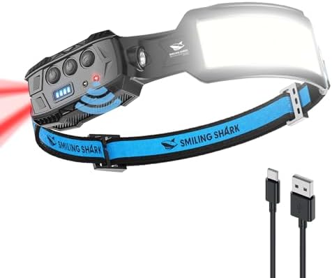 Smiling Shark 3-Piece Headlamp Set