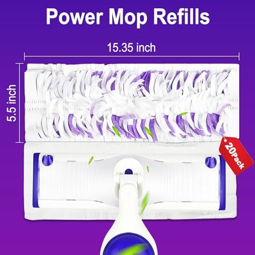 20 Pack Disposable Mopping Pads for Swiffer Power Mop