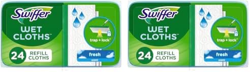 Swiffer Sweeper Wet Mopping Cloths Open-Window Fresh 24-Count Pack