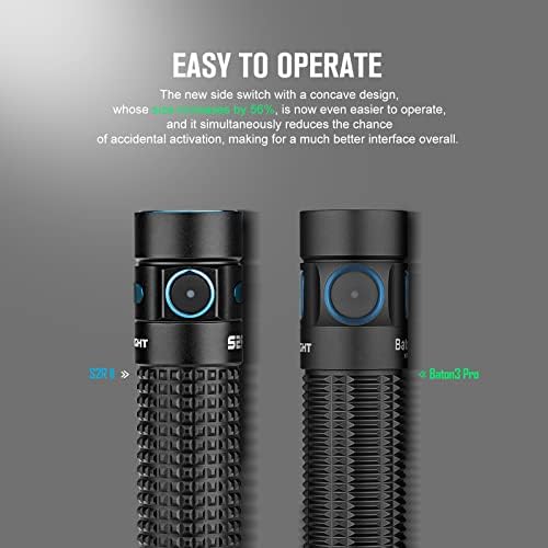 OLIGHT Perun 2 Baton3 Pro 25001500 Lumens Rechargeable Bundle