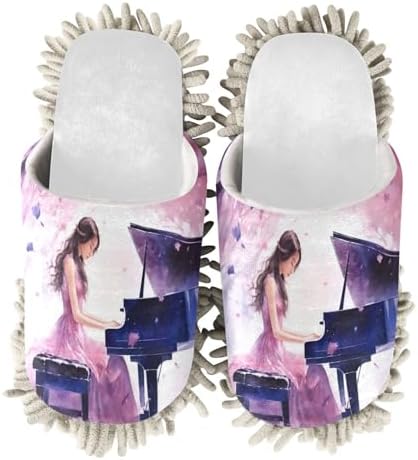 Effortless Floor Care with RunningBear Play Piano Mop Slippers