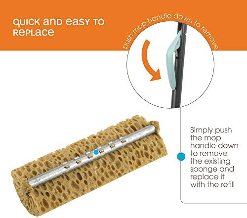 Casabella Refill 51000 for Mop Polyurethane Rust-Resistant