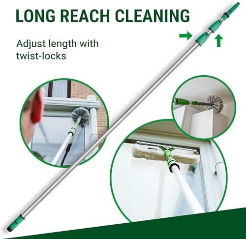 Durable 14 Aluminum Extension Pole with Easy Tool Storage