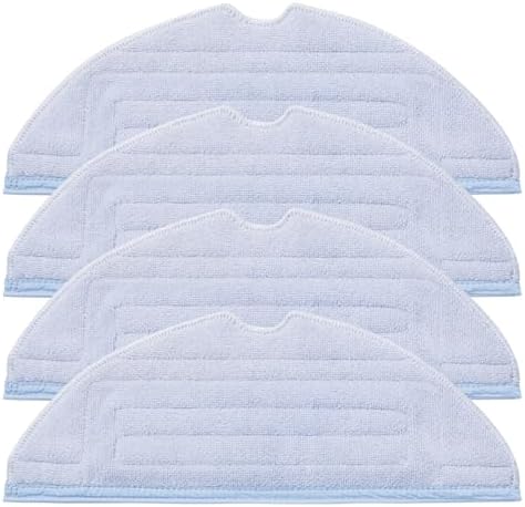 Roborock Robot Vacuum Set with 4 Microfiber Mop Cloth Pads