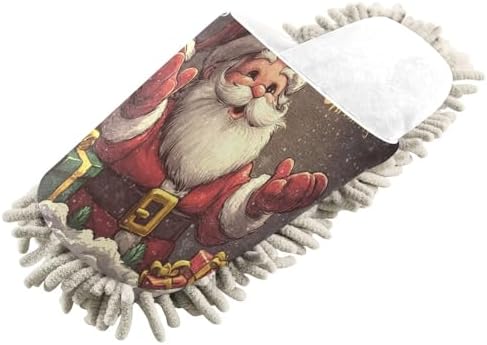 Santa Mop Slippers for a Tidy Home