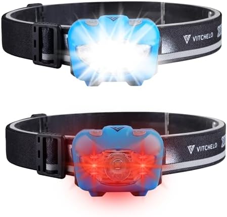 Vitchelo V800 Headlamp Bright Waterproof Comfortable
