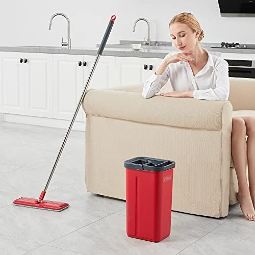 BOSHENG Flat Mop and Bucket Set with Wringer 1