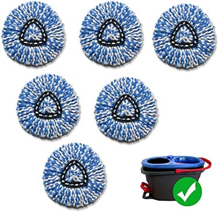 Quick Picks Set of 6 Mop Heads for RinseClean 2 Tank System