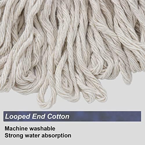Effortlessly Handle Mopping with 3PCS Cotton String Mop Heads