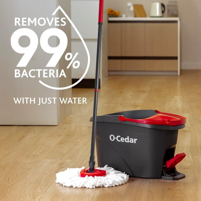 4 O-Cedar EasyWring Refills - Bacteria-Proof Mop Heads
