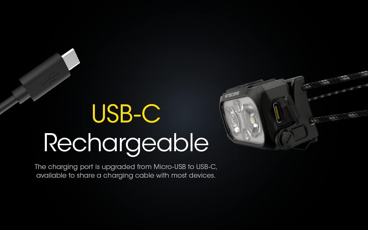 Nitecore NU25 400 Lumen Bright Lightweight Durable for Hiking