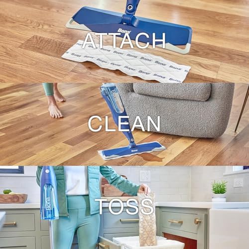 Bona Multi-Surface Floor Pads - 18 Refills - Heavy-Duty Microfiber