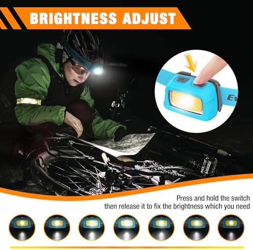 5-Pack Rechargeable LED Headlamps for Outdoor Use