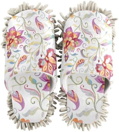 Kigai Microfiber Slippers - Floral Design for All Sizes M