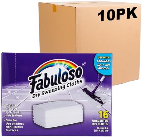 Fabuloso Dry Cloths 10 Pack - 160 Unscented