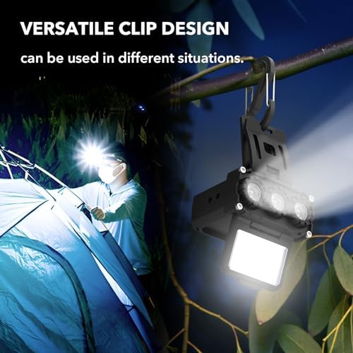 Adventure-Ready Rechargeable USB-C Headlamp with 5 Power Modes