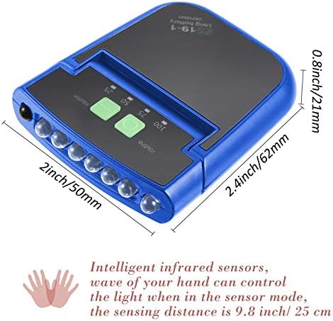 Mudder 2 Pieces LED Clip Cap Flashlight USB Rechargeable