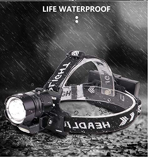 12000 Lumen Proforus XHP90 Headlamp - Premium for Hiking Camping