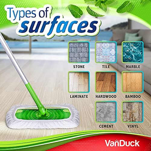 Reusable 100 Cotton Mop Pads VanDuck