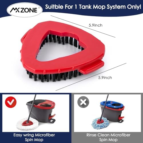 Sturdy Scrubber Mop Head for Shower Bath and Kitchen Tile Cleaning