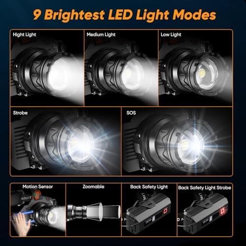 Rechargeable Headlamp 990000 LM