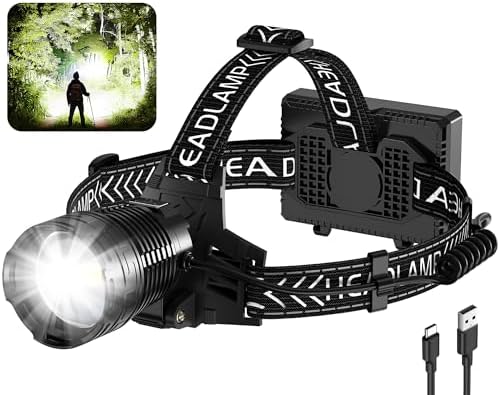 990000 Lumens Rechargeable Headlamp