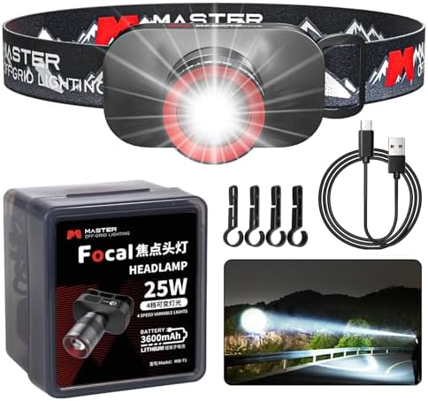 Dobudo Upgraded Headlamp - 1000LM 3690ft Headlight