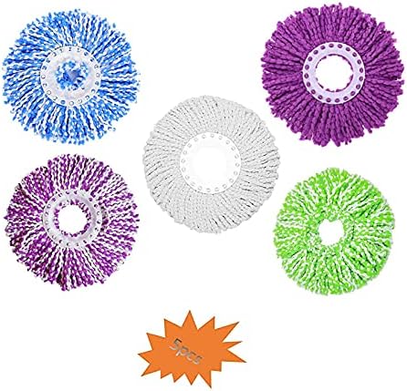 5 Replacement Mop Micro Head Refill for 360 Spin Magic Mop