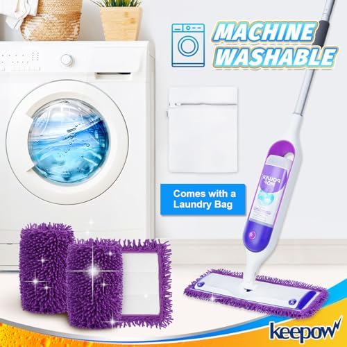 Keepow Reusable Power Mop Refill Pads