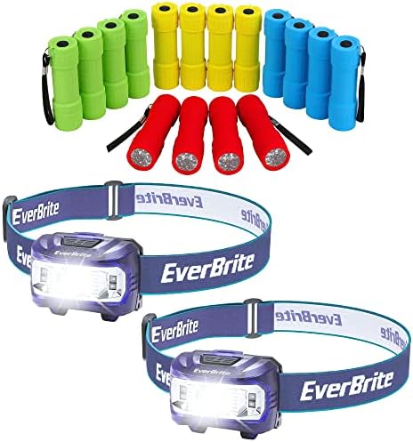 Compact Perfect LED Flashlight and Headlamp Set for camping
