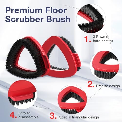 Spin Mop Scrub Brush Head for RinseClean 2-Tank System