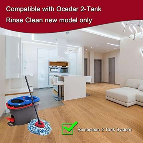 Quick Picks Set of 6 Mop Heads for RinseClean 2 Tank System