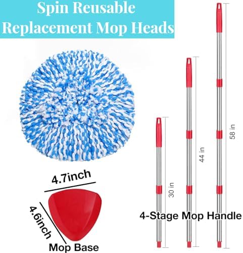 kCarpoly 2-Pack Mop Replacement Heads