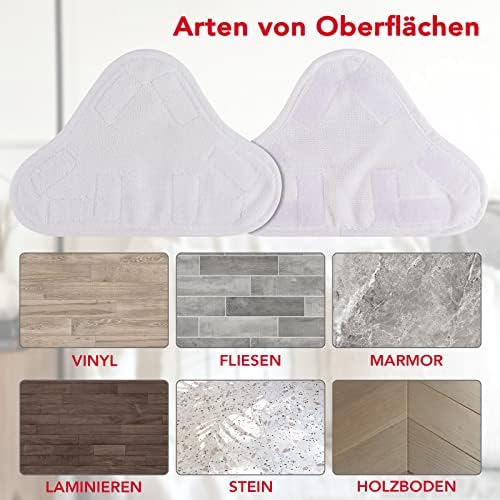 Microfiber Steam Mop Pad Replacement for H2O H20 Steam Cleaners - 8-Pack