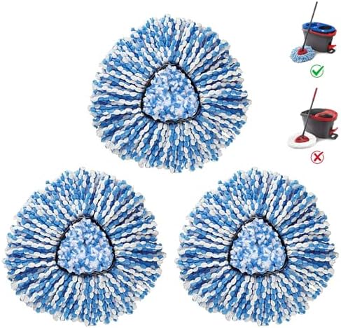 BonusLife 3-Pack Mop Head for O-Cedar RinseClean Spin Mop