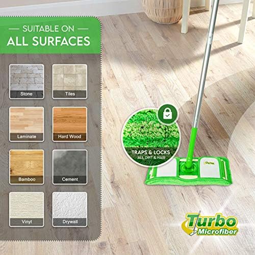 Premium Reusable Swiffer Dust Pads - 12 Inch Microfiber Mop Rolls