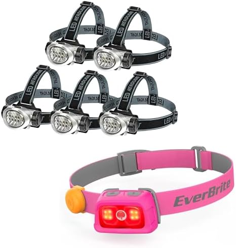 Charge-Ready LED Headlamp Set for Hiking and More
