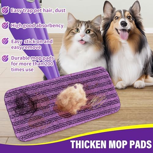 Panda Grip 6 Pack Microfiber Mop Pads Refills