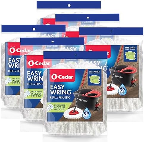O Cedar EasyWring Spin Mop Head Replacement Pack of 6