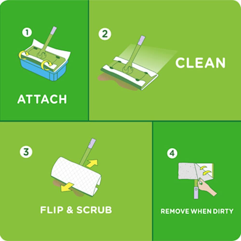 Swiffer Sweeper Fresh Scent Wet Mopping Pad Refill 4 Pack - 12 Count