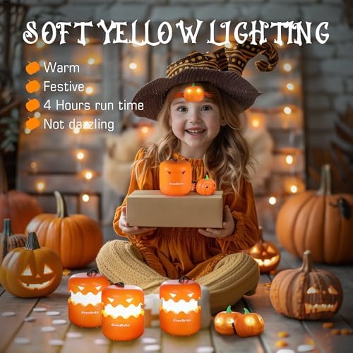 EverBrite Halloween Lantern Headlamp Set 2 of Each with Flashlight