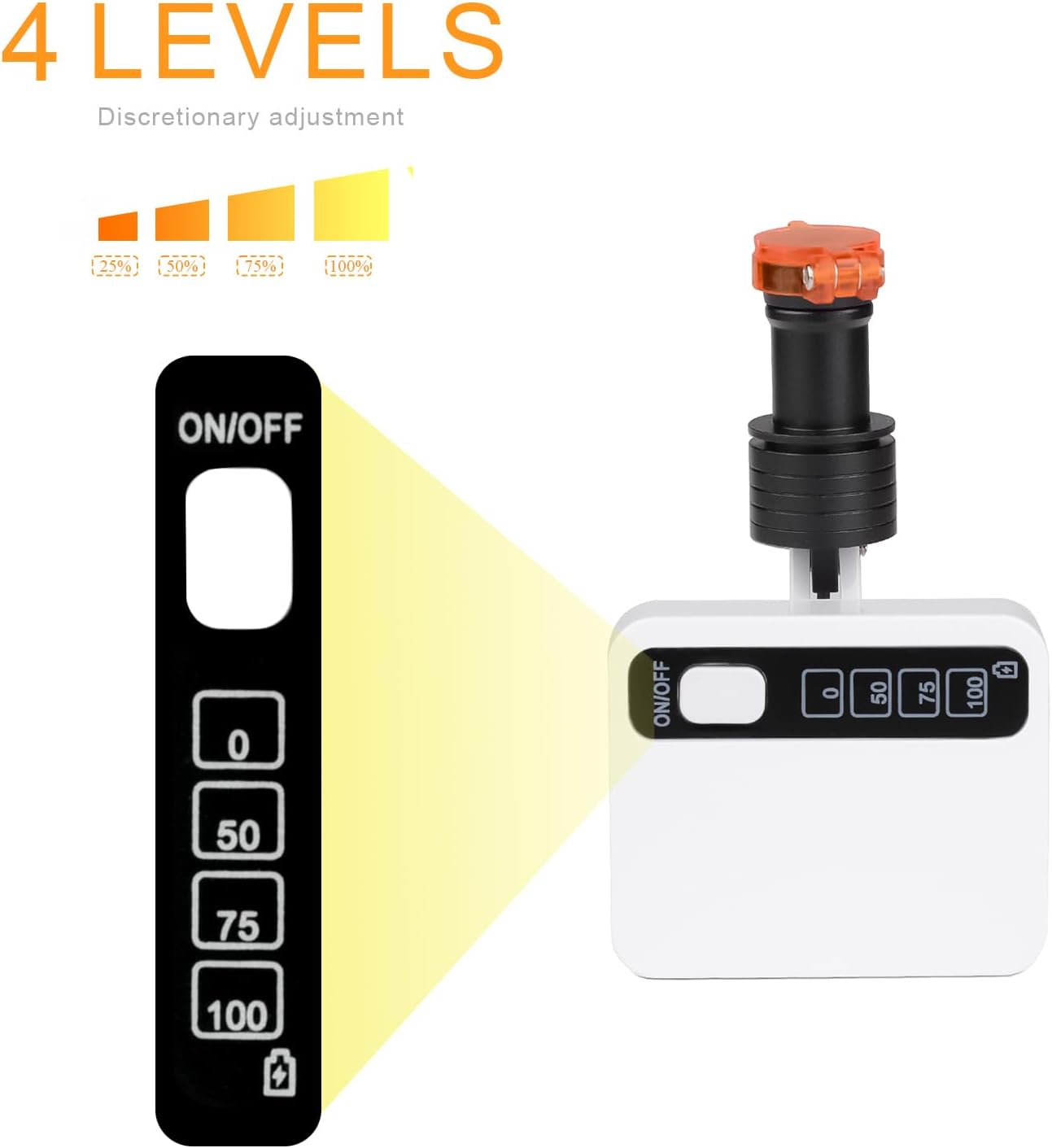 Small Durable LED Headlamp Clip for Magnifiers