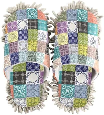 Kigai Microfiber Slippers - Bohemian Tile for Soft Clean Feet