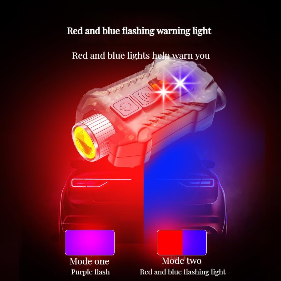 2-in-1 Outdoor Sensing COB Headlight Rechargeable Waterproof