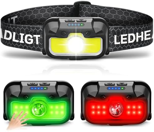 1300 Lumens Headlamp with 14 Modes Waterproof Adjustable Perfect for Camping Hiking