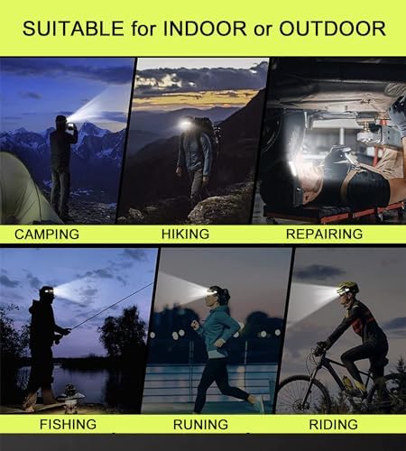 Versatile Dual LED Headlamp for Camping Hiking and Working